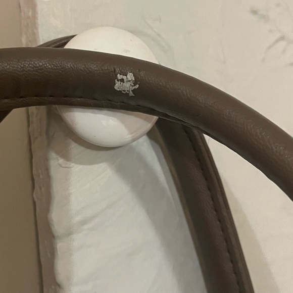 David Jones Basket Weave Brown Purse - Picture 4 of 10